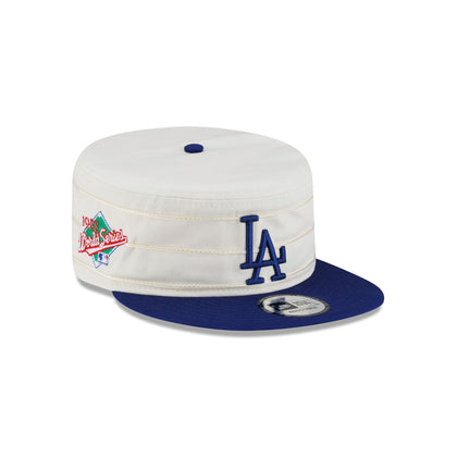 Los Angeles Dodgers Side Patch Chrome White Pillbox Hat