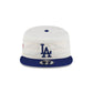 Los Angeles Dodgers Side Patch Chrome White Pillbox Hat