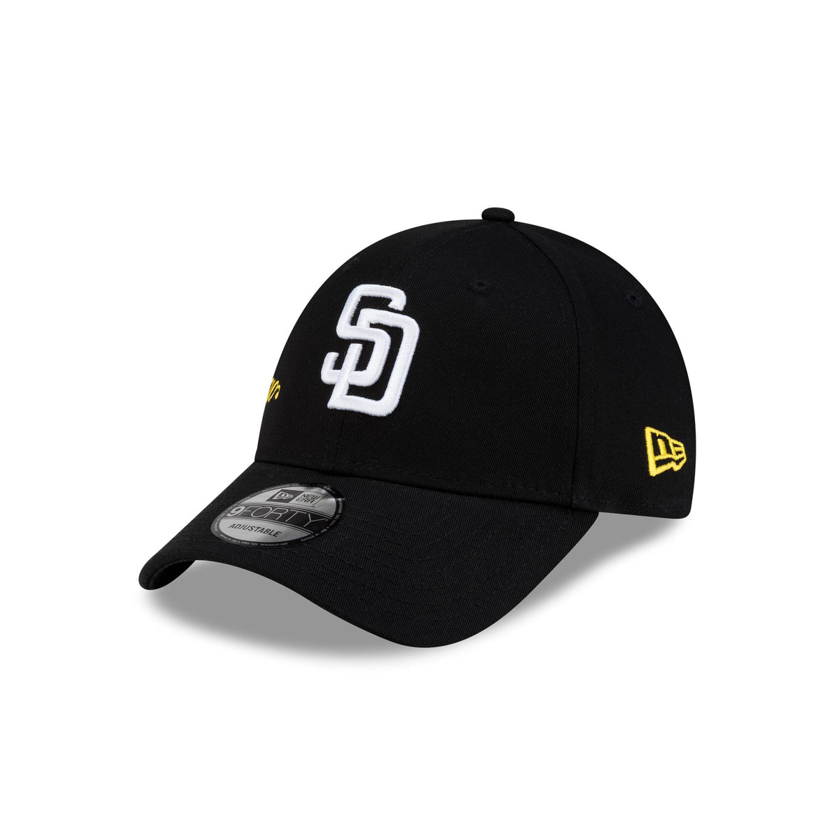 San Diego Padres Cross Panel Script 9FORTY Adjustable Hat