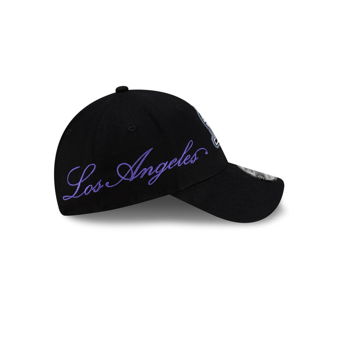Los Angeles Lakers Cross Panel Script 9FORTY Adjustable Hat – New Era Cap