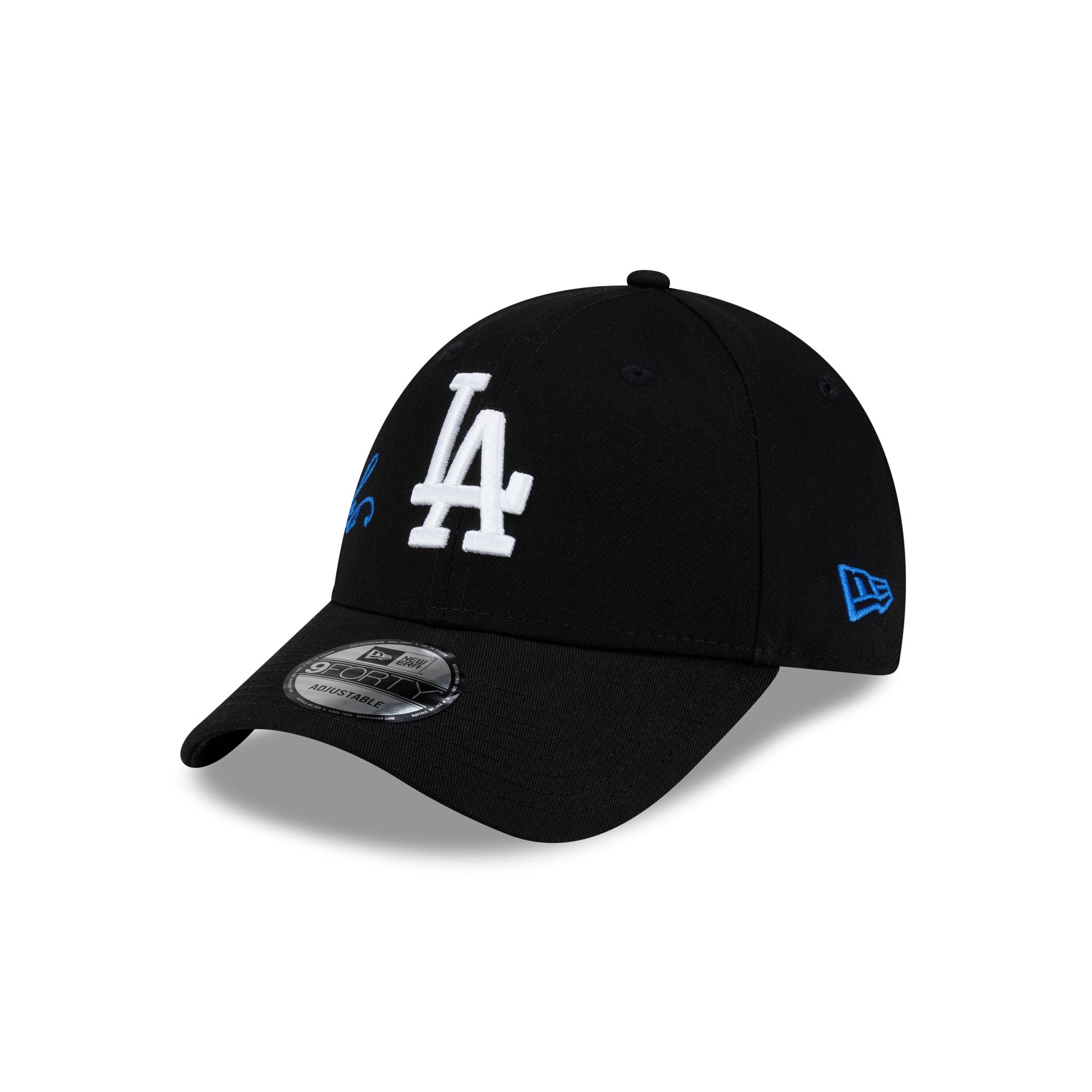 Los Angeles Dodgers Cross Panel Script 9FORTY Adjustable Hat – New