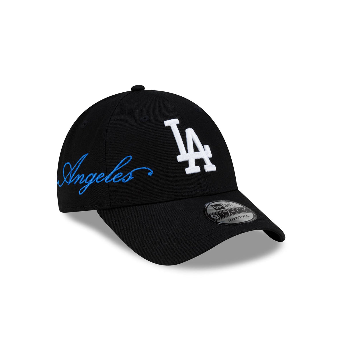 Los Angeles Dodgers Cross Panel Script 9FORTY Adjustable Hat