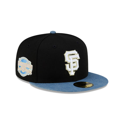 San Francisco Giants Black Denim Mix 59FIFTY Fitted Hat