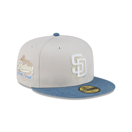 San Diego Padres Stone Denim Mix 59FIFTY Fitted Hat
