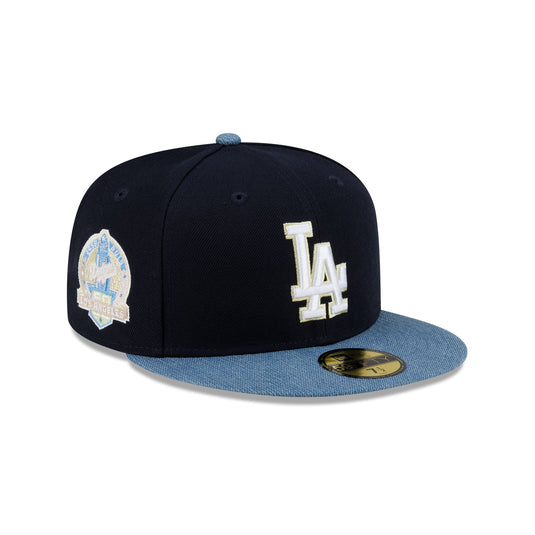Los Angeles Dodgers Navy Denim Mix 59FIFTY Fitted Hat