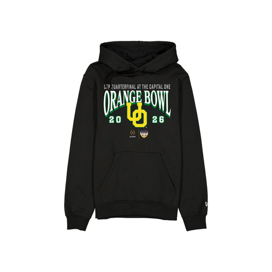 Oregon Ducks 2026 Orange Bowl Black Hoodie - New Era Cap