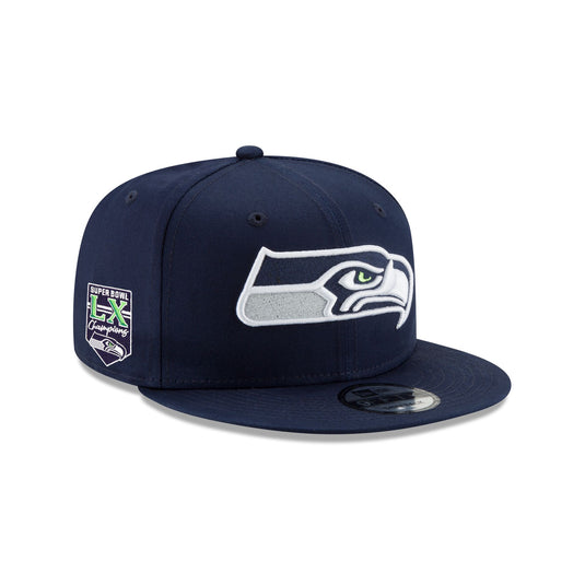 Seattle Seahawks Super Bowl LX Champions Banner 9FIFTY Snapback Hat - New Era Cap