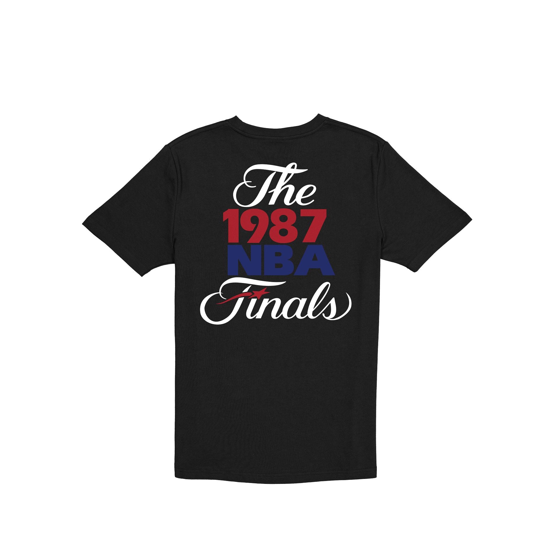 Los Angeles Lakers Hardwood Classics 1987 Champions Black T-Shirt