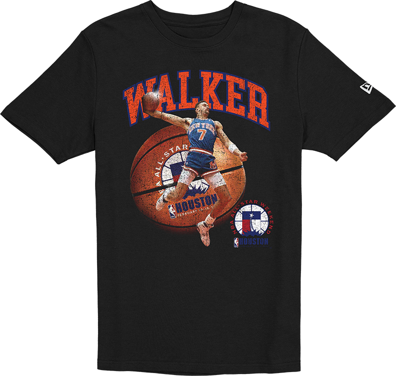 New York Knicks Hardwood Classics Kenny Walker Black T-Shirt