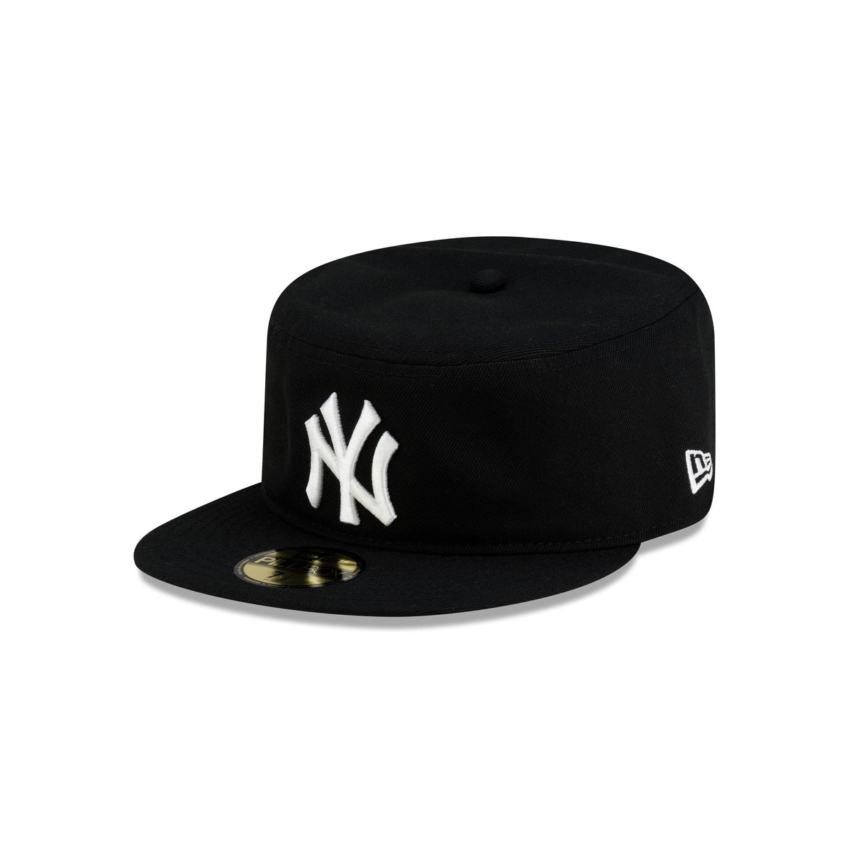 New York Yankees Black Corduroy Pillbox Hat