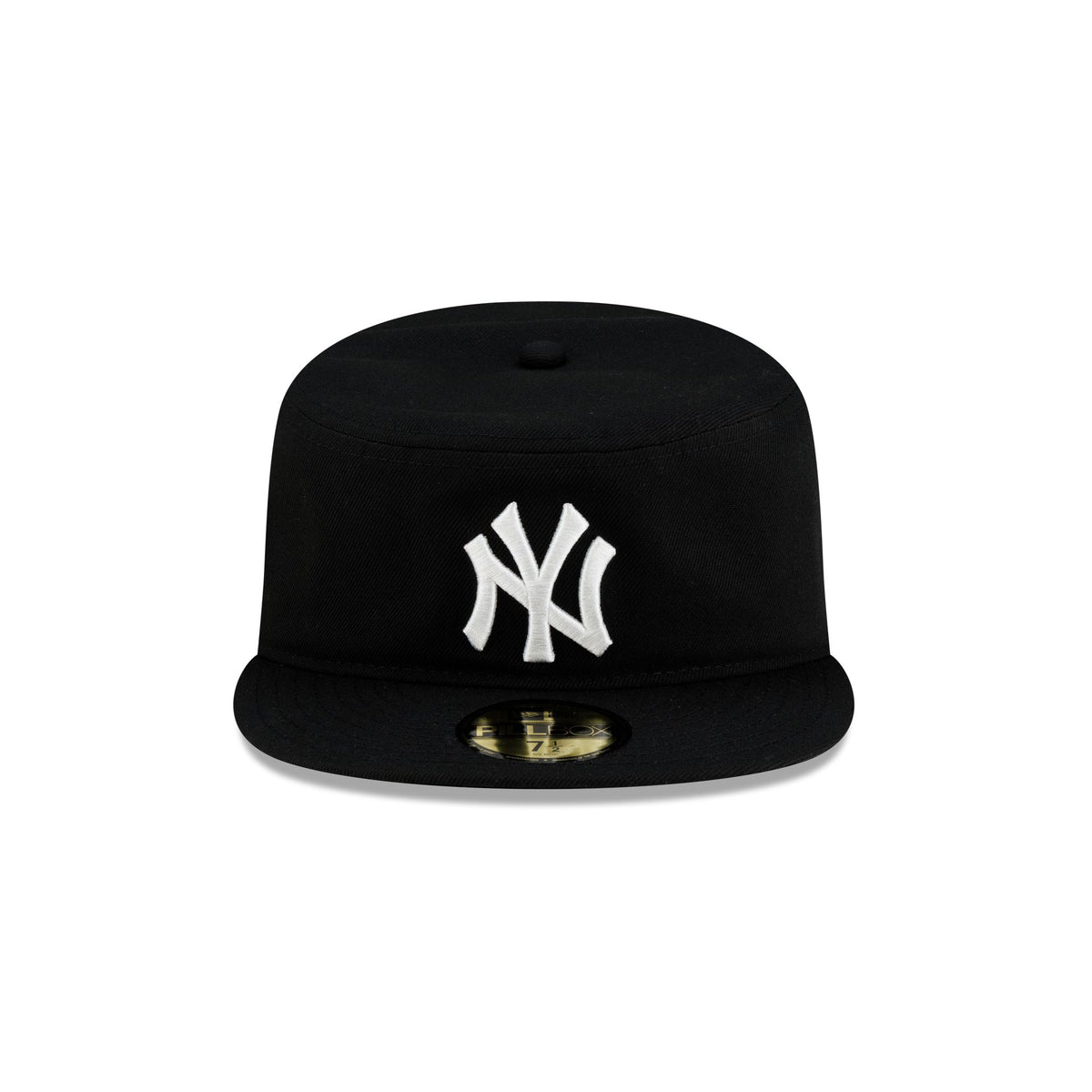 New York Yankees Black Corduroy Pillbox Hat