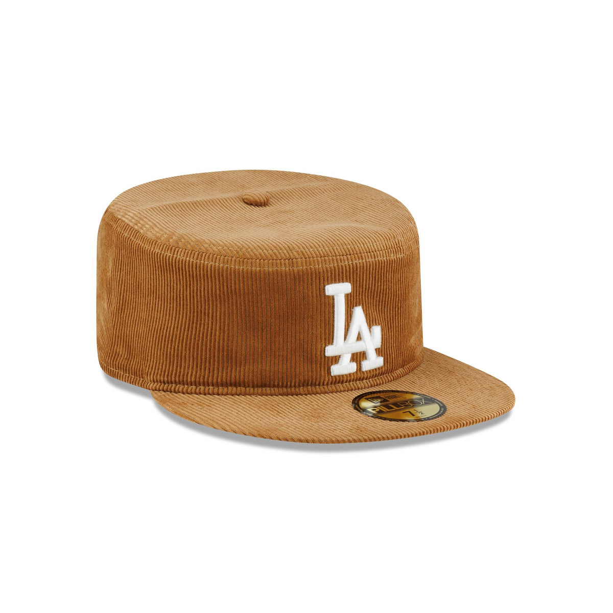 Los Angeles Dodgers Khaki Corduroy Pillbox Hat