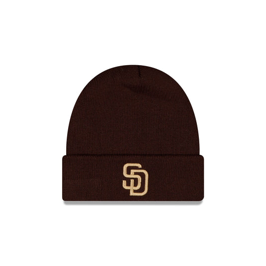 San Diego Padres Gold Logo Basic Cuff Knit Beanie Hat