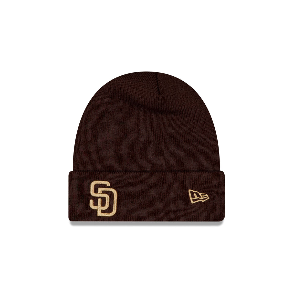 San Diego Padres Gold Logo Basic Cuff Knit Beanie Hat