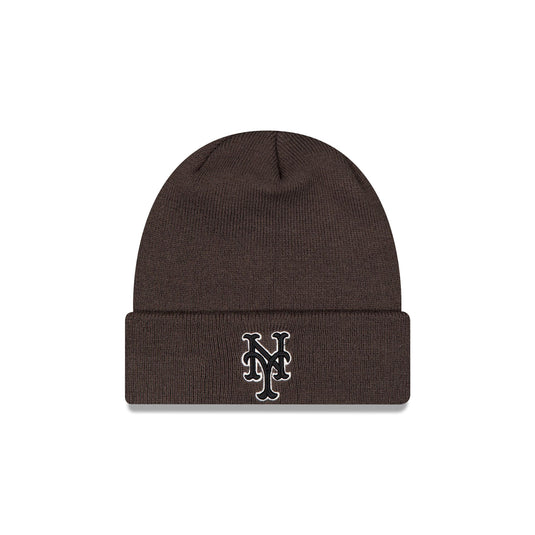 New York Mets Dark Gray Basic Cuff Knit Beanie Hat
