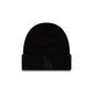 Los Angeles Dodgers Tonal Black Basic Cuff Knit Beanie Hat