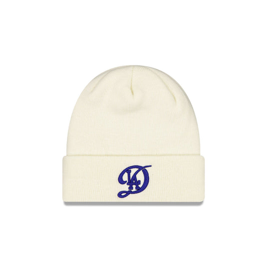 Los Angeles Dodgers City Connect Chrome Basic Cuff Knit Beanie Hat