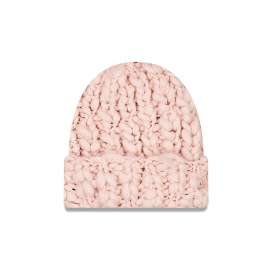 New Era Cap Chunky Pink Cuff Knit Beanie Hat