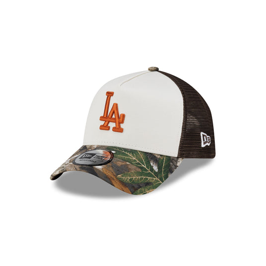 Los Angeles Dodgers Realtree 9FORTY A-Frame Trucker Hat