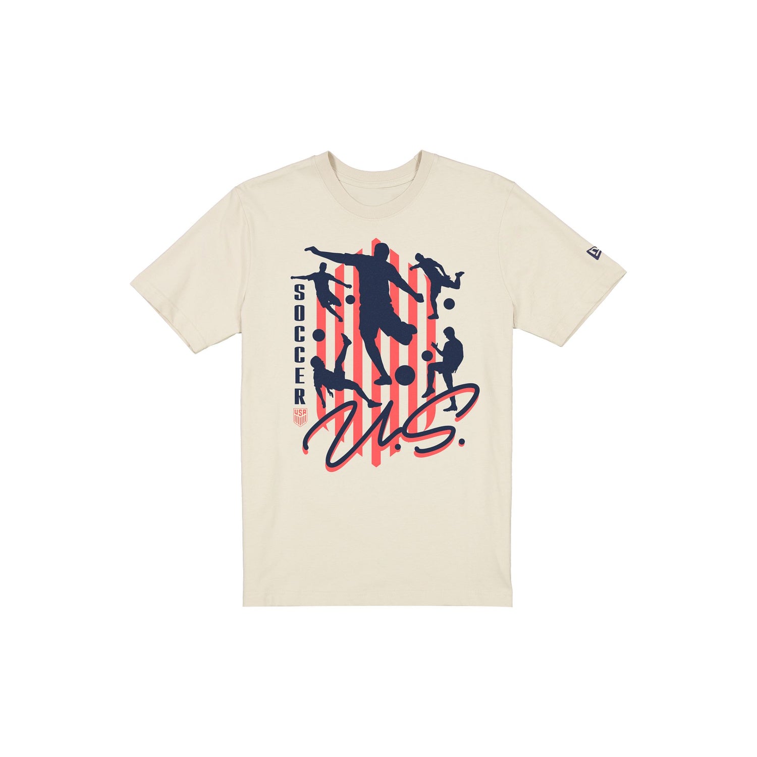U.S. Soccer Men's National Team Kick Chrome White T-Shirt