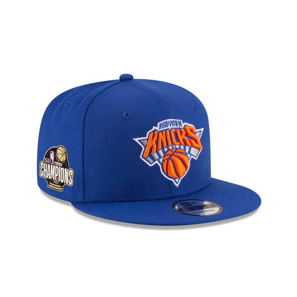 応援グッズ New Era NBA Knicks Champions Cap New York Knicks 2026 Champions Sidepatch 9FIFTY Snapback Hat – New