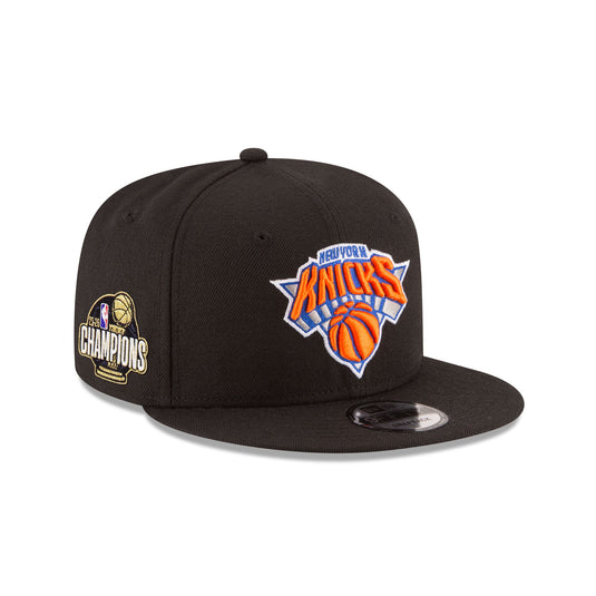 New York Knicks 2026 Champions Sidepatch Black 9FIFTY Snapback Hat - New Era Cap