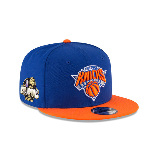 New York Knicks 2026 Champions Sidepatch Two Tone 9FIFTY Snapback Hat - New Era Cap