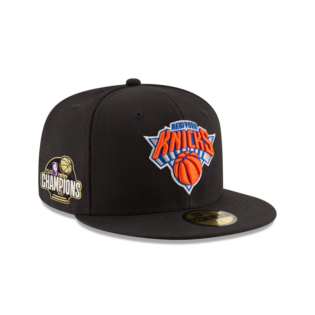 New York Knicks 2026 Champions Sidepatch Black 59FIFTY Fitted Hat