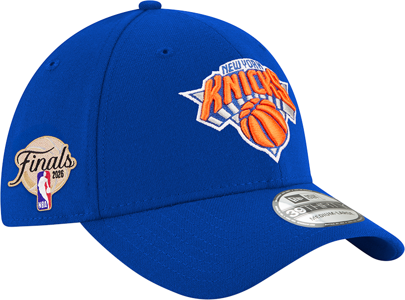 New York Knicks 2026 Finals Participation Sidepatch 39THIRTY Stretch Fit Hat