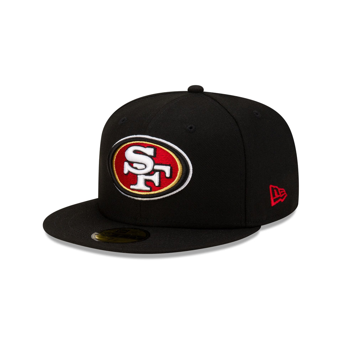 San Francisco 49ers 80th Anniversary Sidepatch Black 59FIFTY Fitted Hat