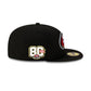 San Francisco 49ers 80th Anniversary Sidepatch Black 59FIFTY Fitted Hat