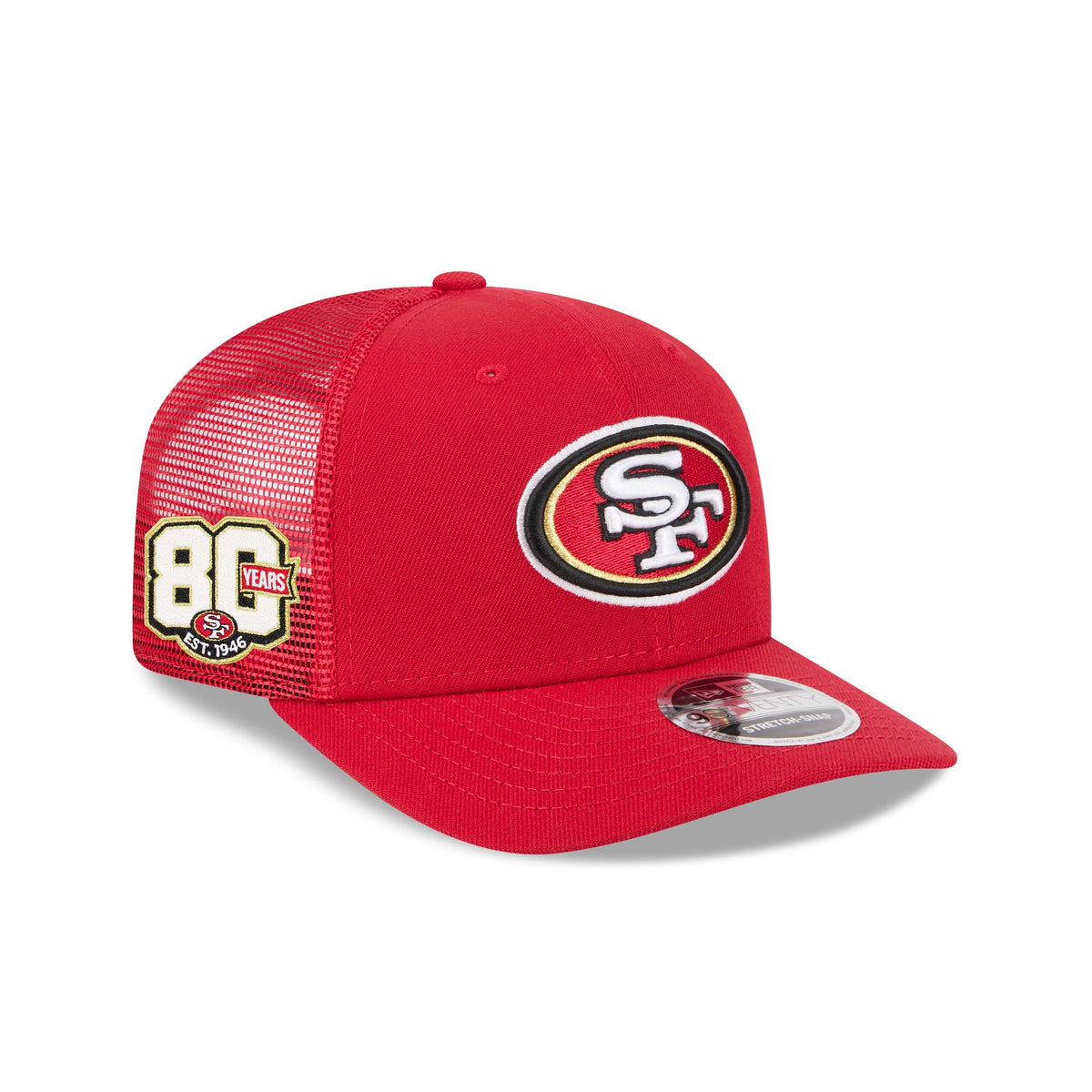 San Francisco 49ers 80th Anniversary Sidepatch 9SEVENTY Trucker Hat