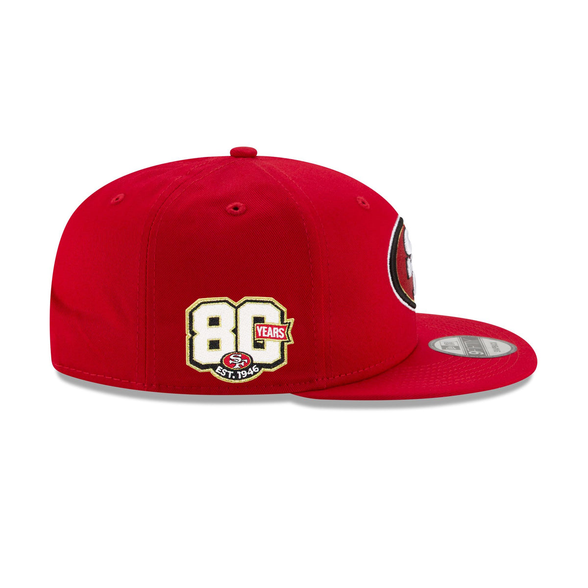 San Francisco 49ers 80th Anniversary Sidepatch 9FIFTY Snapback Hat