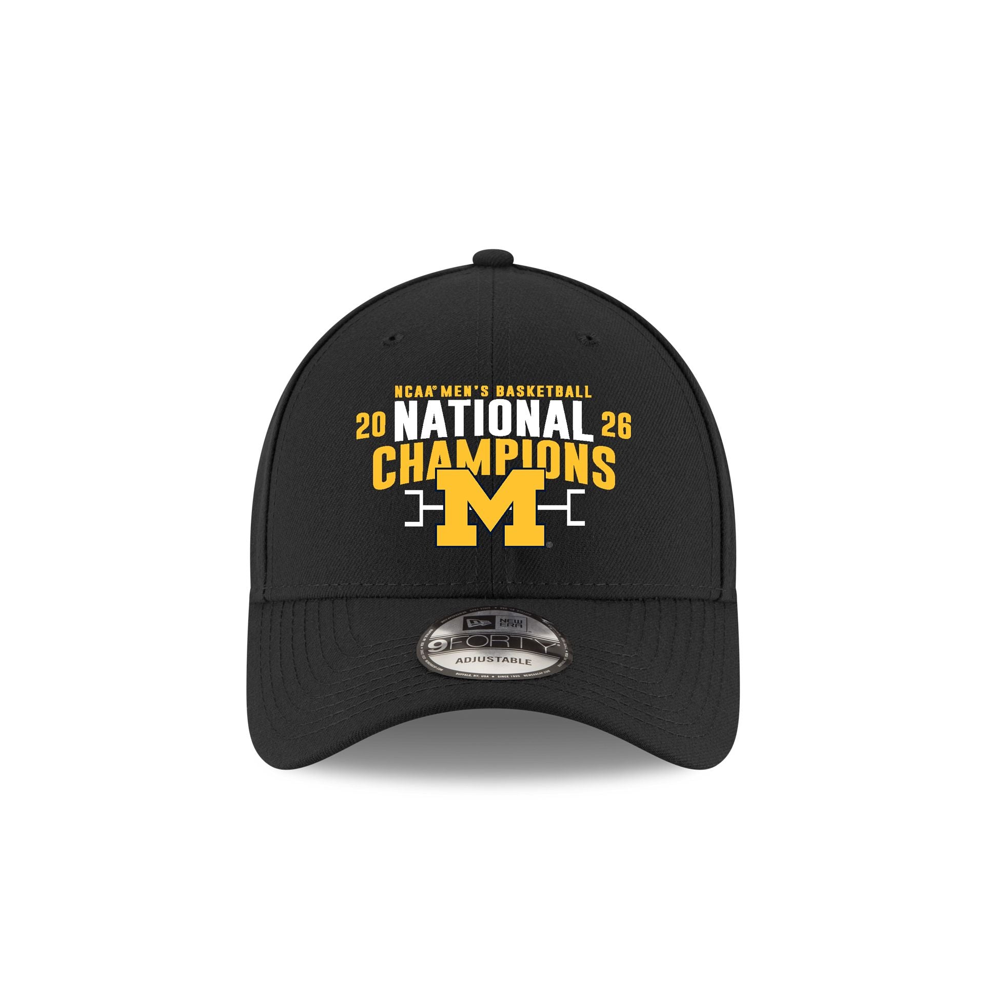 Michigan Wolverines 2026 NCAA Men's Basketball National Champions 9FORTY Adjustable Hat