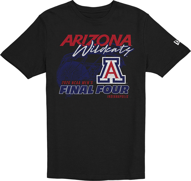 Arizona Wildcats 2026 NCAA Men's Final Four Black T-Shirt