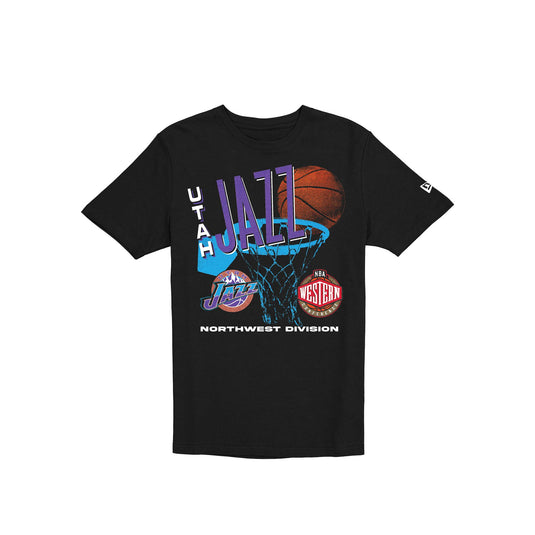 Utah Jazz Hardwood Classics 90s T-Shirt - New Era Cap