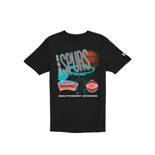 San Antonio Spurs Hardwood Classics 90s T-Shirt - New Era Cap
