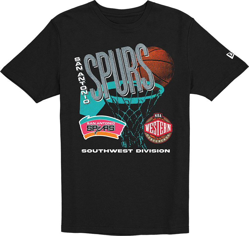 San Antonio Spurs Hardwood Classics 90s T-Shirt
