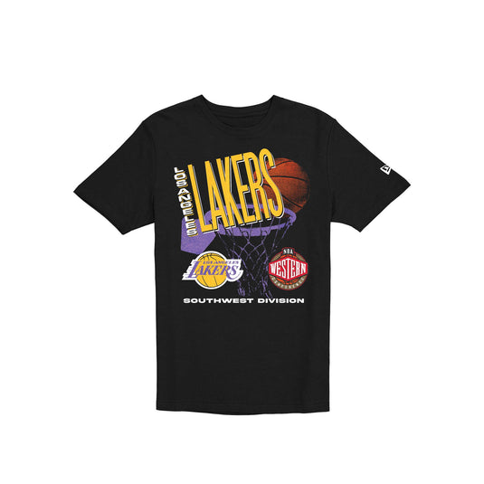 Los Angeles Lakers Hardwood Classics 90s T-Shirt - New Era Cap