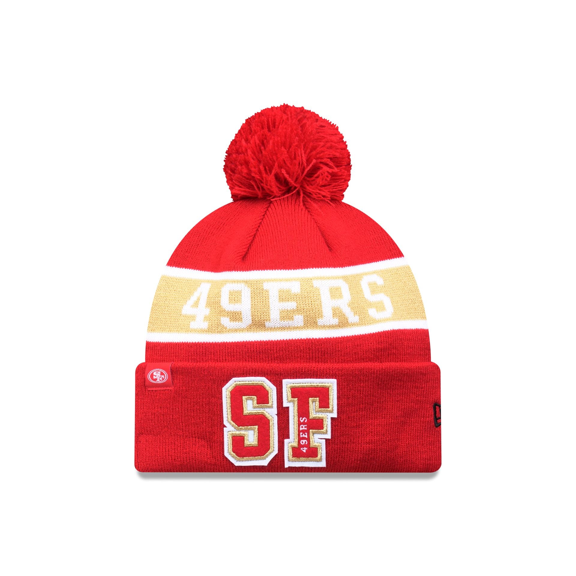 San Francisco 49ers 2026 Melbourne Game Pom Knit Hat