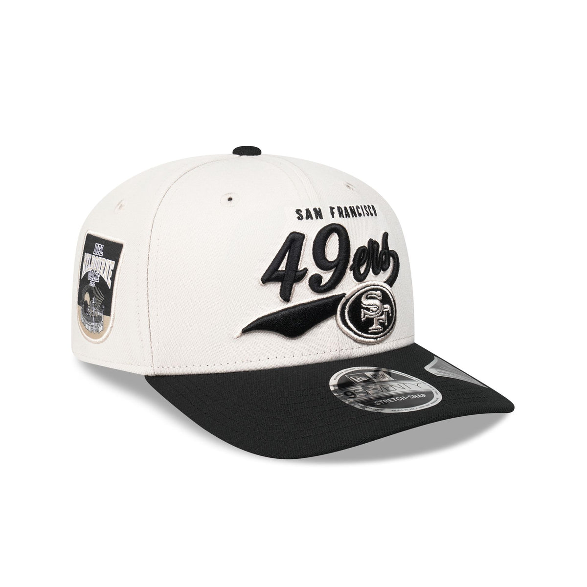San Francisco 49ers 2026 Melbourne Game 9SEVENTY Stretch-Snap Hat