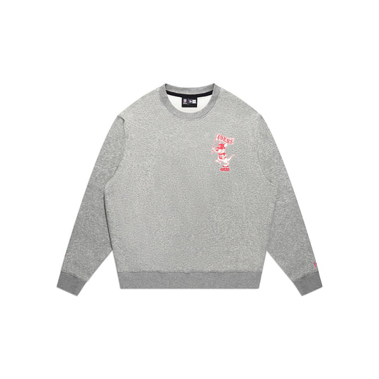 San Francisco 49ers 2026 Melbourne Game Gray Crewneck