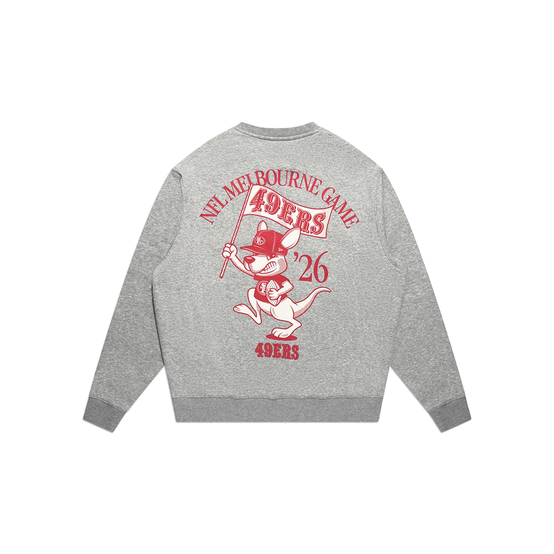 San Francisco 49ers 2026 Melbourne Game Gray Crewneck – New Era Cap