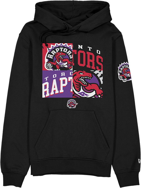 Toronto Raptors Hardwood Classics 2000s Multi Logos Hoodie