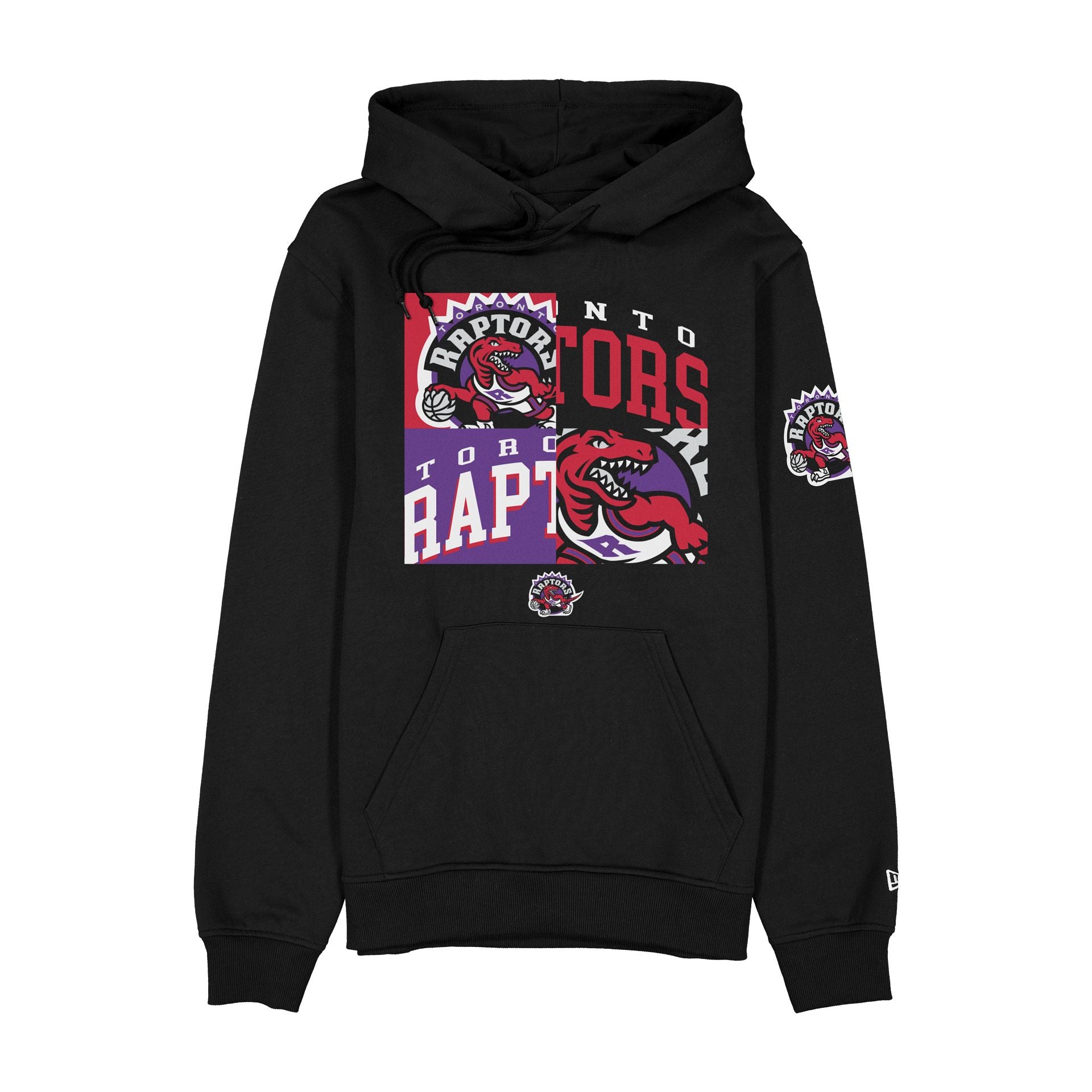 Toronto Raptors Hardwood Classics 2000s Multi Logos Hoodie