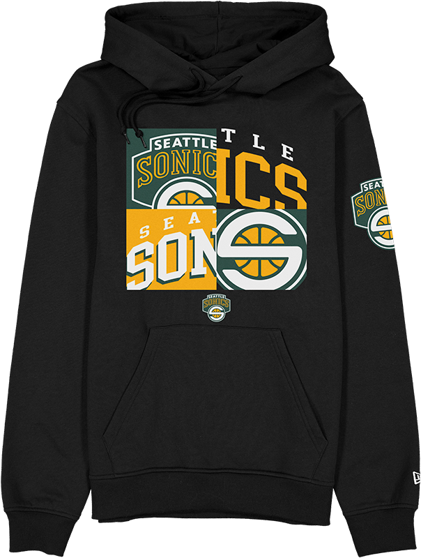 Seattle Supersonics Hardwood Classics 2000s Multi Logos Hoodie