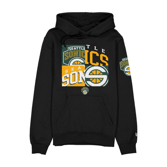 Seattle Supersonics Hardwood Classics 2000s Multi Logos Hoodie - New Era Cap
