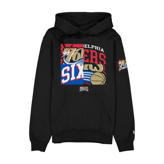 Philadelphia 76ers Hardwood Classics 2000s Multi Logos Hoodie - New Era Cap