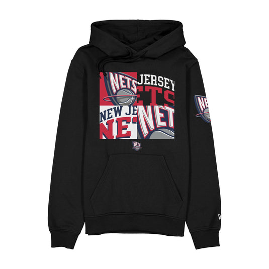 New Jersey Nets Hardwood Classics 2000s Multi Logos Hoodie - New Era Cap