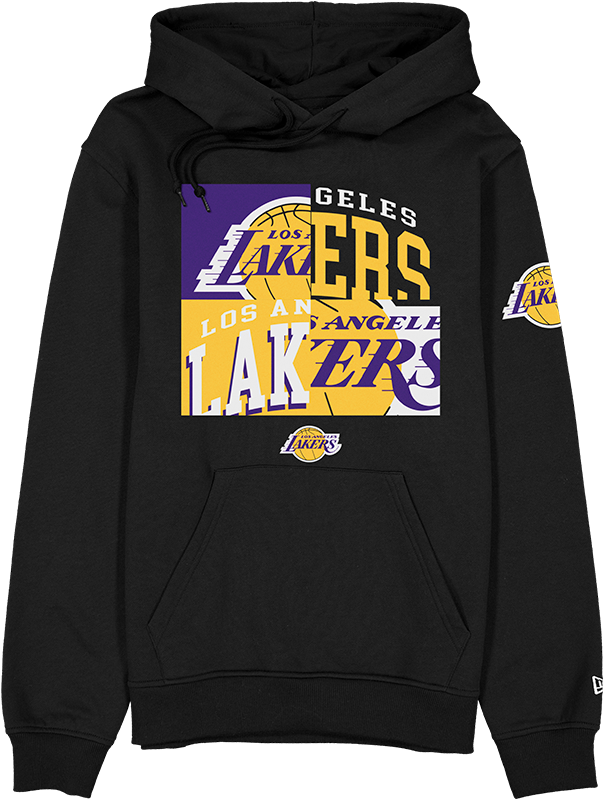 Los Angeles Lakers Hardwood Classics 2000s Multi Logos Hoodie